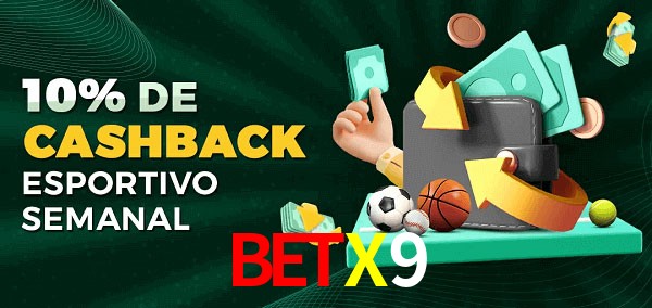 10% de bônus de cashback na BETX9